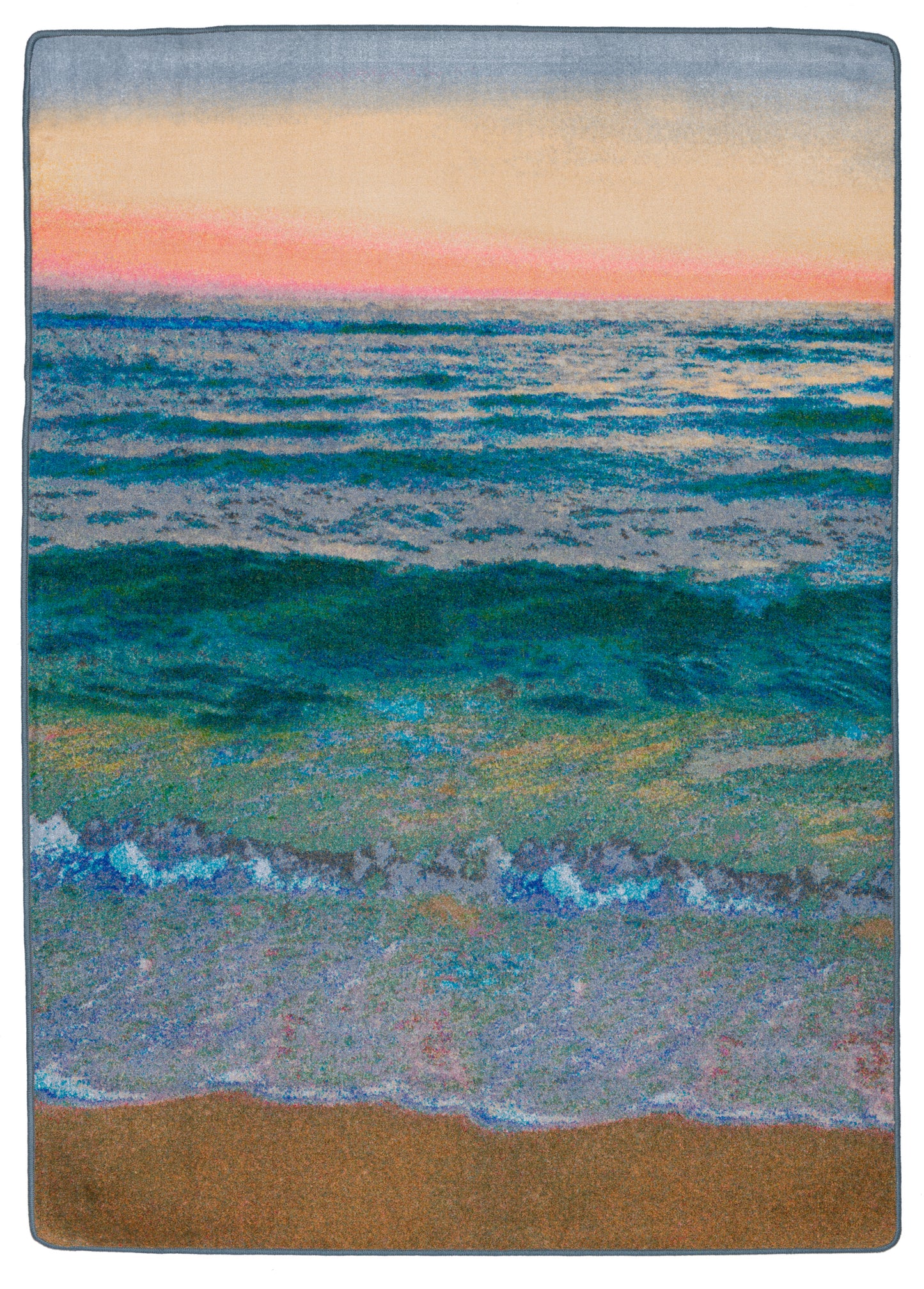 Serene Beach Sunset Rug.